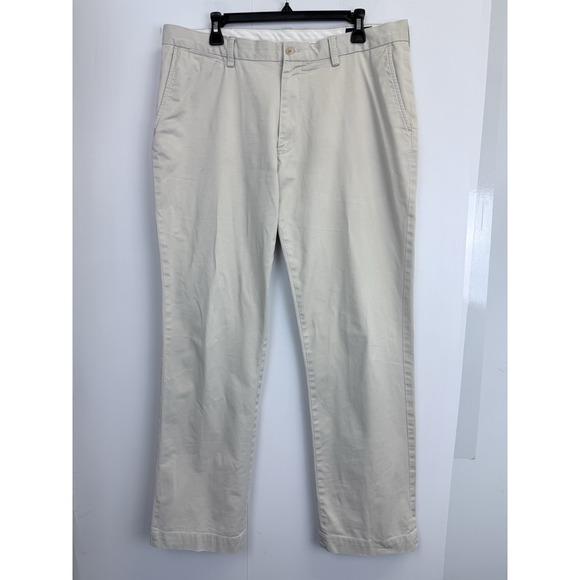 Polo Ralph Lauren Stretch Classic Fit Chino Pants‎ Mens 36x33 Khaki Tan - Picture 1 of 10